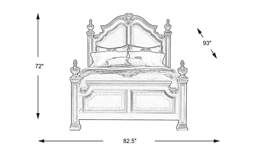 Dimension Image. Please refer to the Dimension Tab on this page for dimension details.