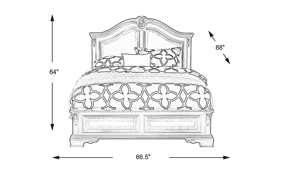 Dimension Image. Please refer to the Dimension Tab on this page for dimension details.