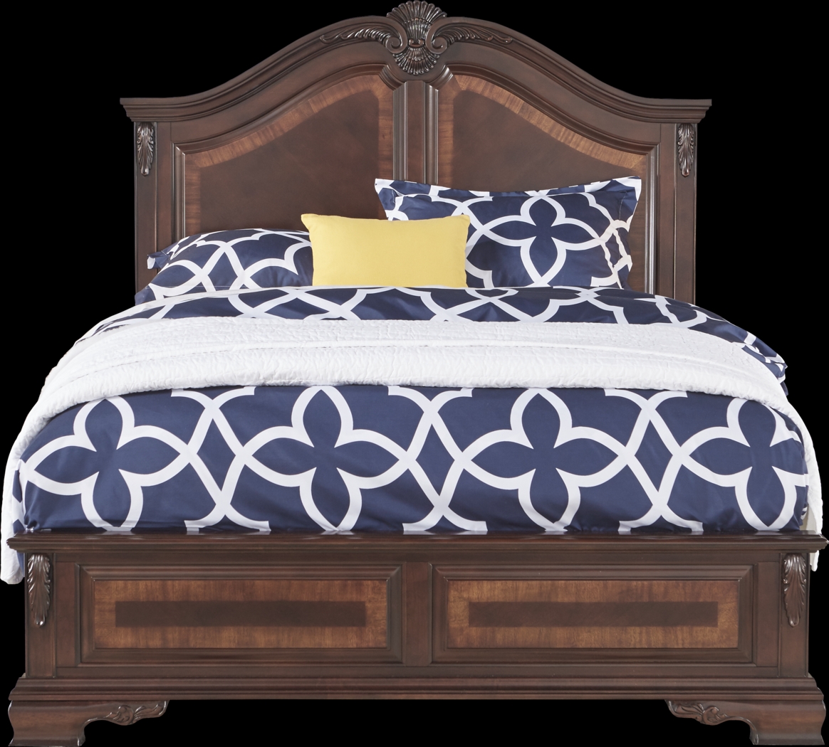 Cortinella Brown Cherry 5 Pc Queen Panel Bedroom - Thumbnail - Image 2