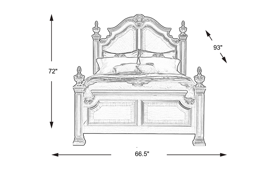 Dimension Image. Please refer to the Dimension Tab on this page for dimension details.