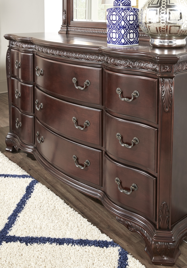 Cortinella Cherry 5 Pc King Panel Bedroom - Thumbnail - Image 7