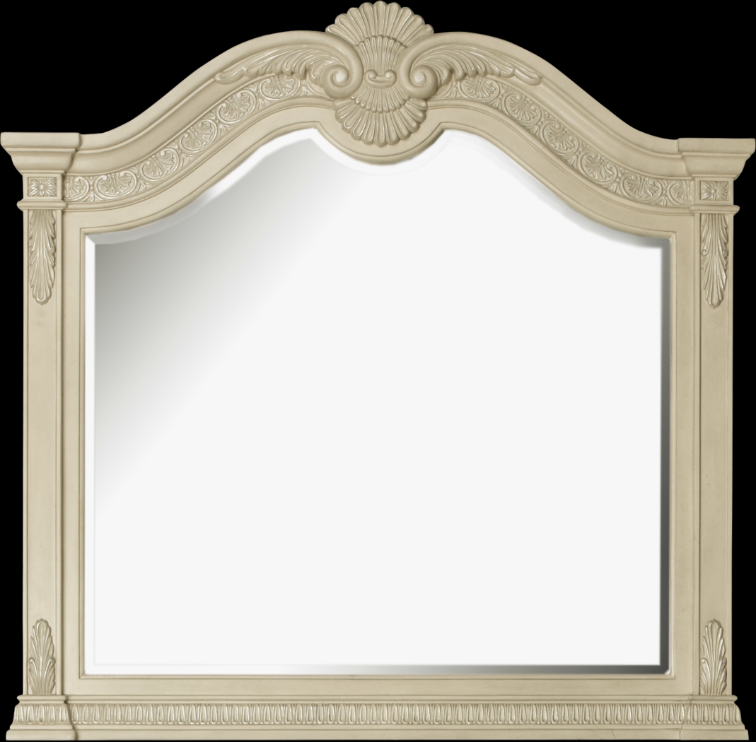 Cortinella Cream 7 Pc King Poster Bedroom - Thumbnail - Image 5