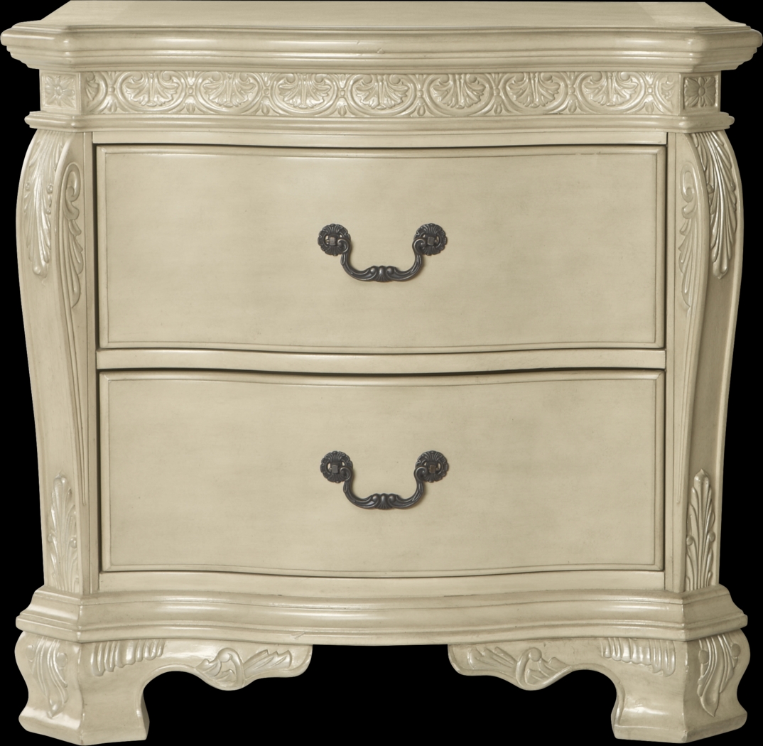 Cortinella Cream 7 Pc King Poster Bedroom - Thumbnail - Image 6