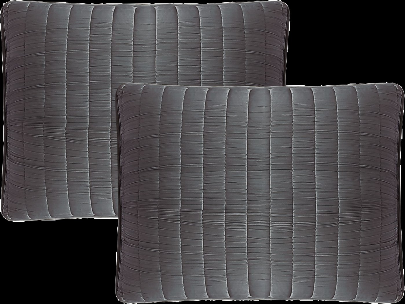 Corvair Dark Gray 3 Pc Queen Coverlet Set - Thumbnail - Image 3