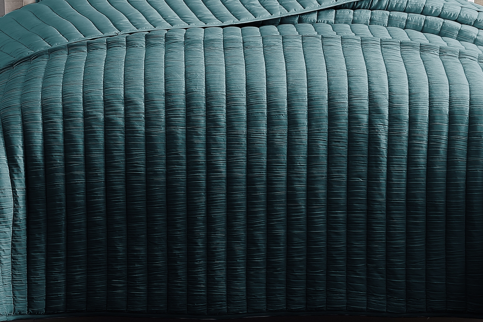 Corvair Teal 3 Pc Queen Coverlet Set - Thumbnail - Image 2