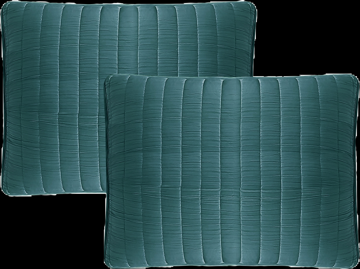 Corvair Teal 3 Pc Queen Coverlet Set - Thumbnail - Image 3