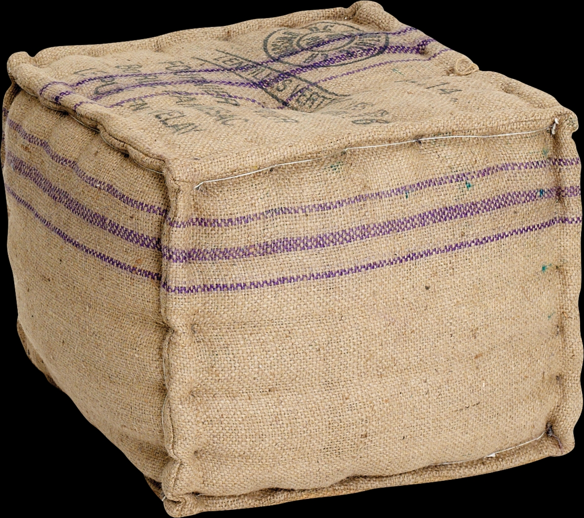 Corwin Place Beige Pouf - Thumbnail - Image 1