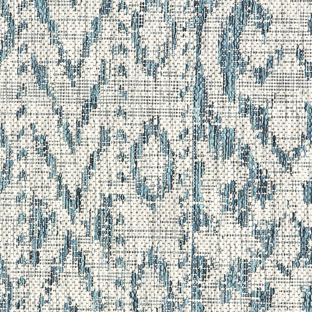 Cosevain Blue/Gray 5' x 8' Indoor/Outdoor Rug - Thumbnail - Image 8