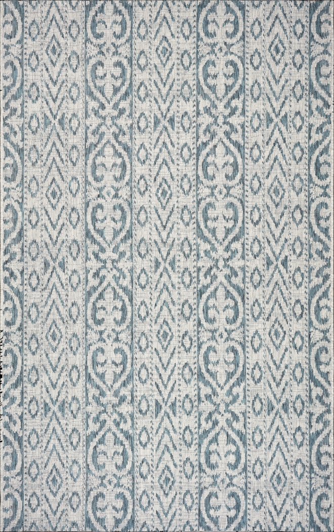 Cosevain Blue/Gray 5' x 8' Indoor/Outdoor Rug - Thumbnail - Image 1