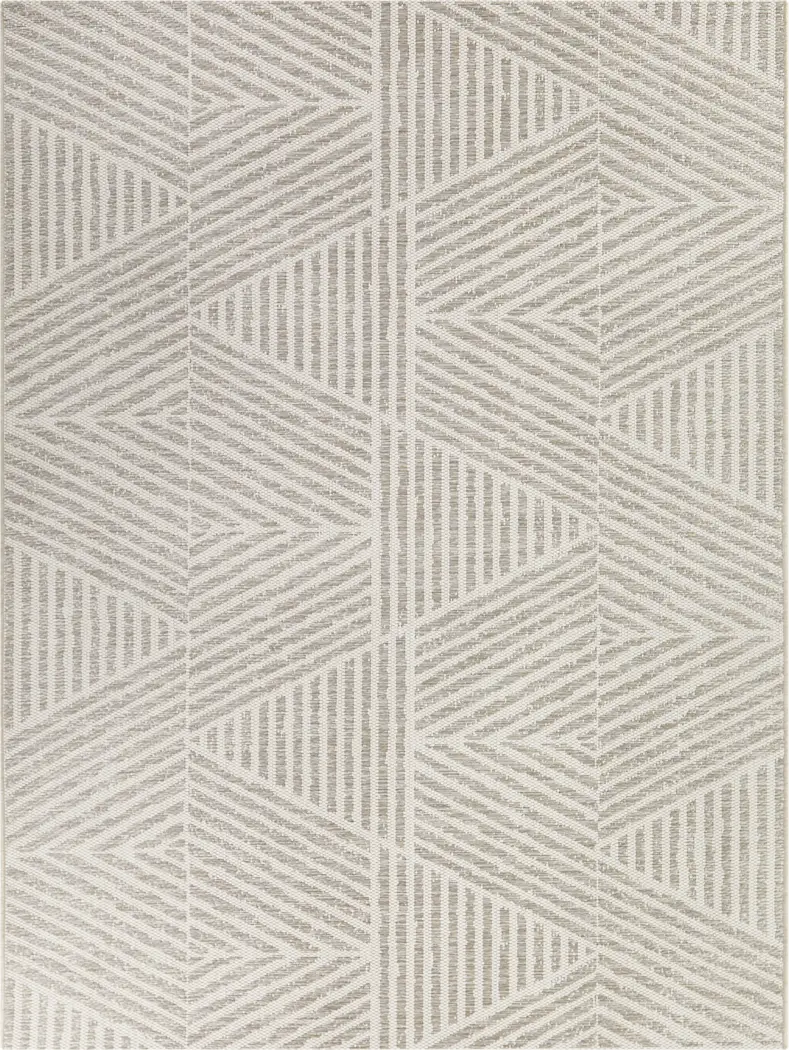 Cosgrove Light Taupe 7'10 x 10' Indoor/Outdoor Rug - Thumbnail - Image 1