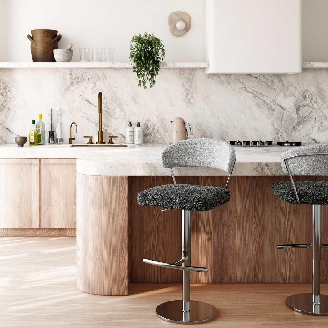 Cosmo II Black Adjustable Stool - Thumbnail - Image 2