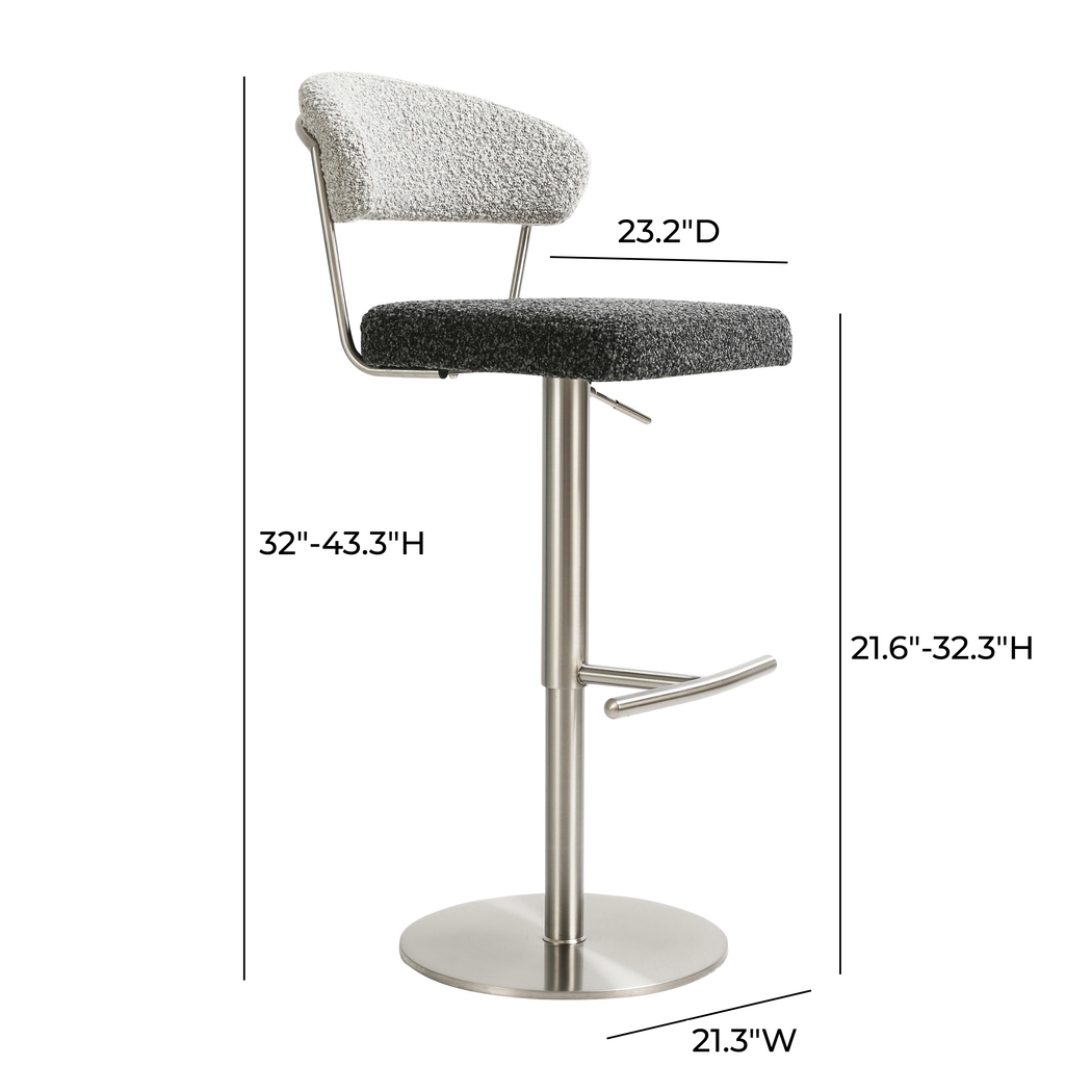 Cosmo II Black Adjustable Stool - Thumbnail - Image 6
