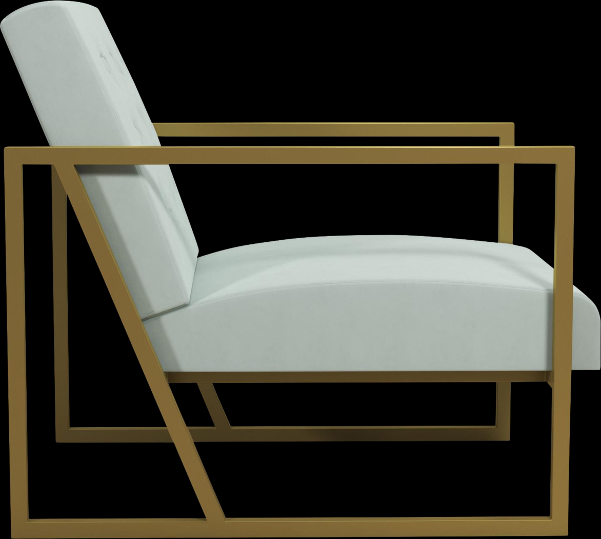 CosmoLiving Lexington Park Modern Chair Teal - Thumbnail - Image 4