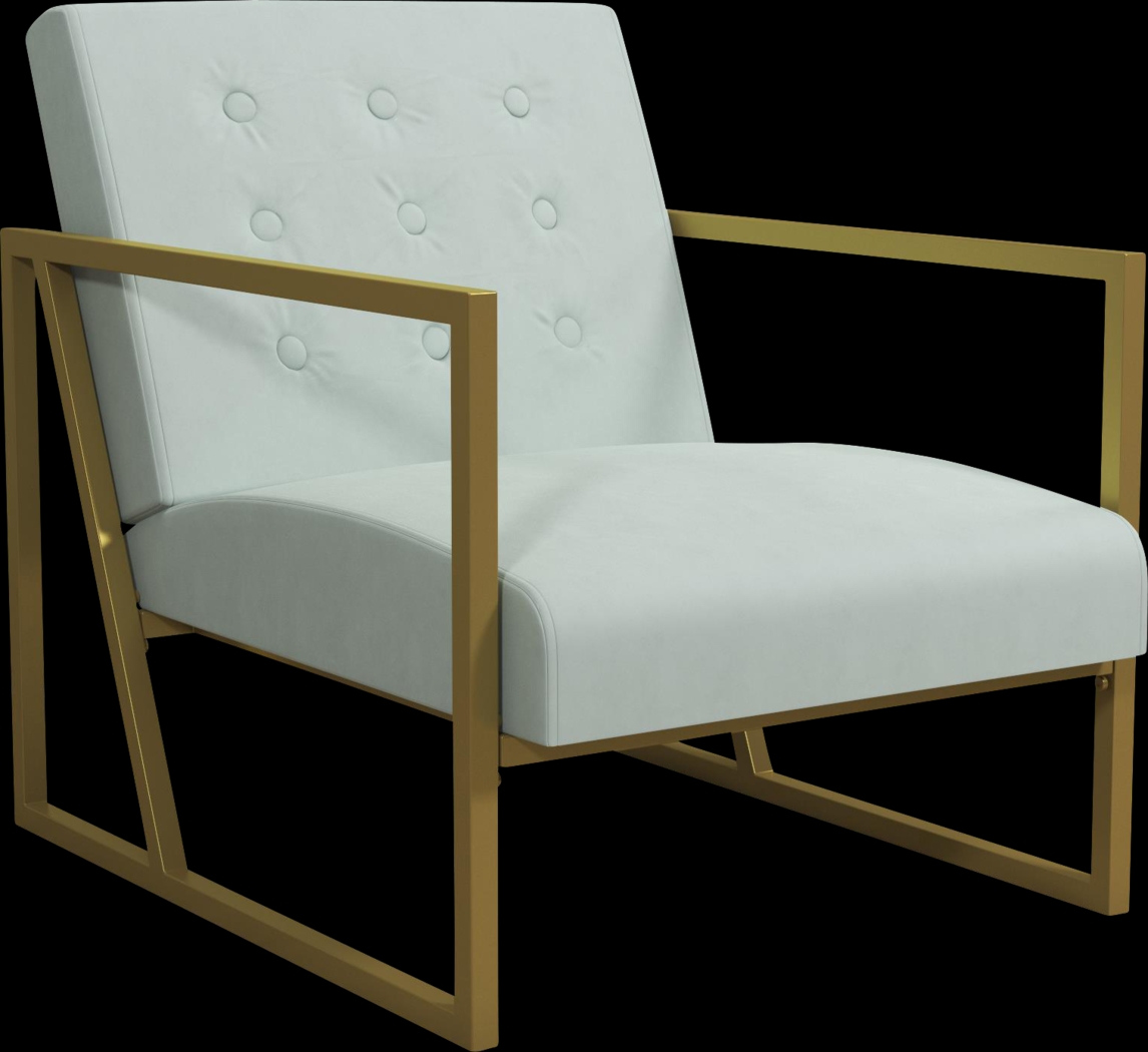 CosmoLiving Lexington Park Modern Chair Teal - Thumbnail - Image 1