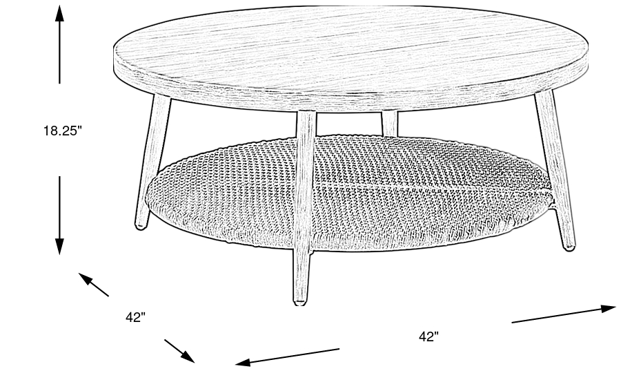Dimension Image. Please refer to the Dimension Tab on this page for dimension details.