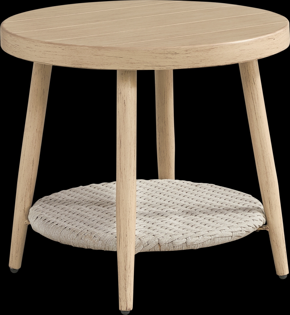 Costa Mesa Natural Outdoor End Table - Thumbnail - Image 1