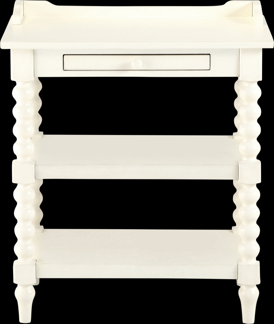 Costine White End Table - Thumbnail - Image 2