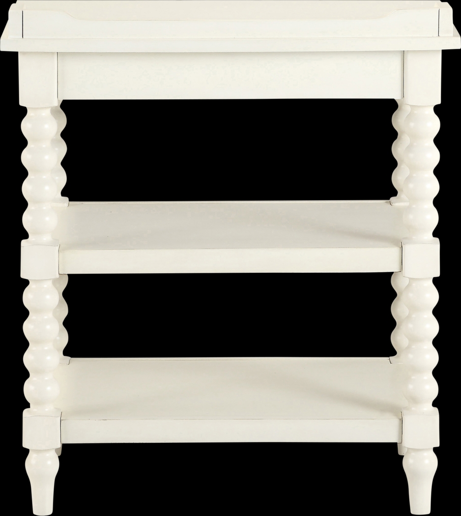 Costine White End Table - Thumbnail - Image 4