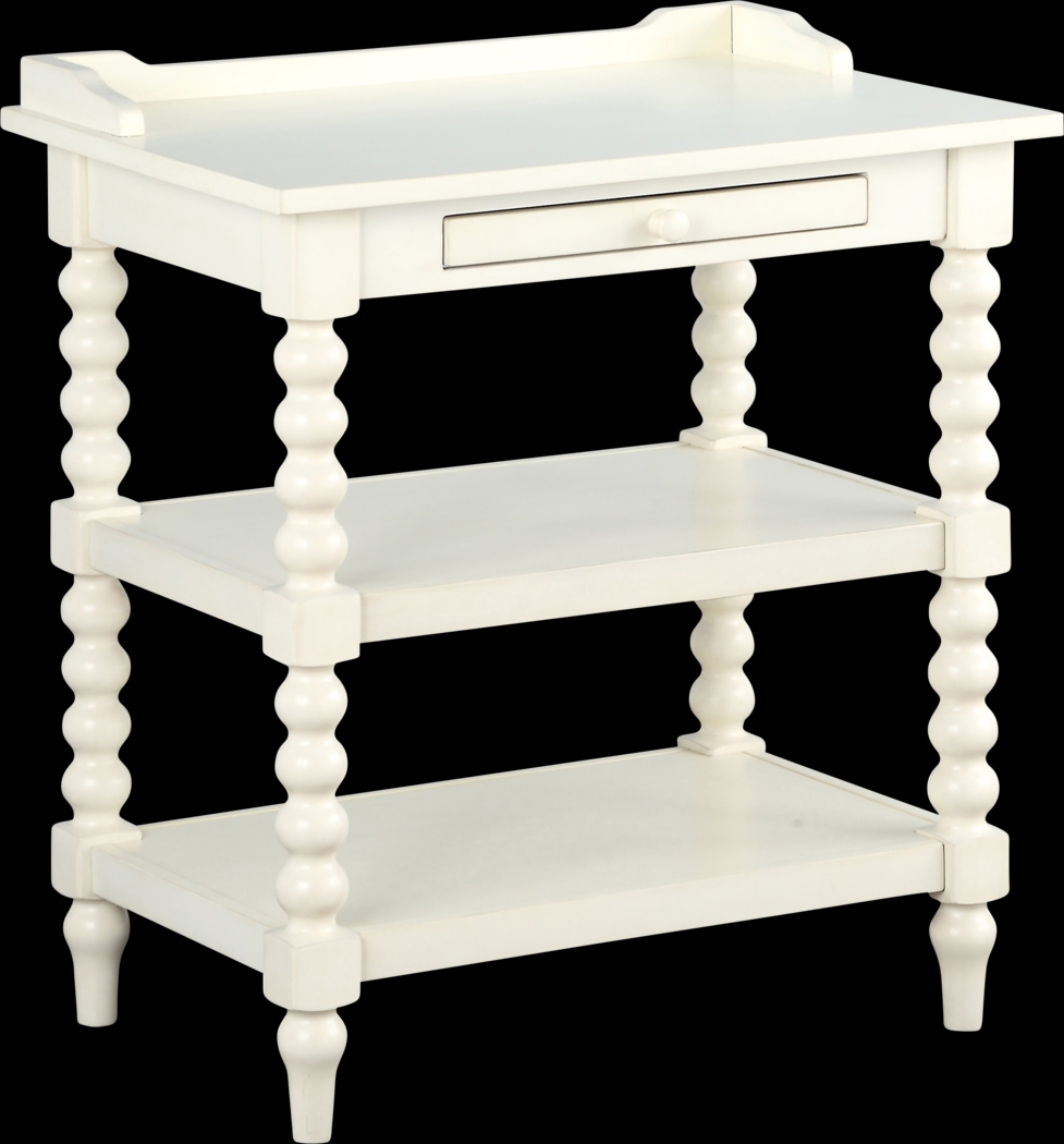 Costine White End Table - Thumbnail - Image 1