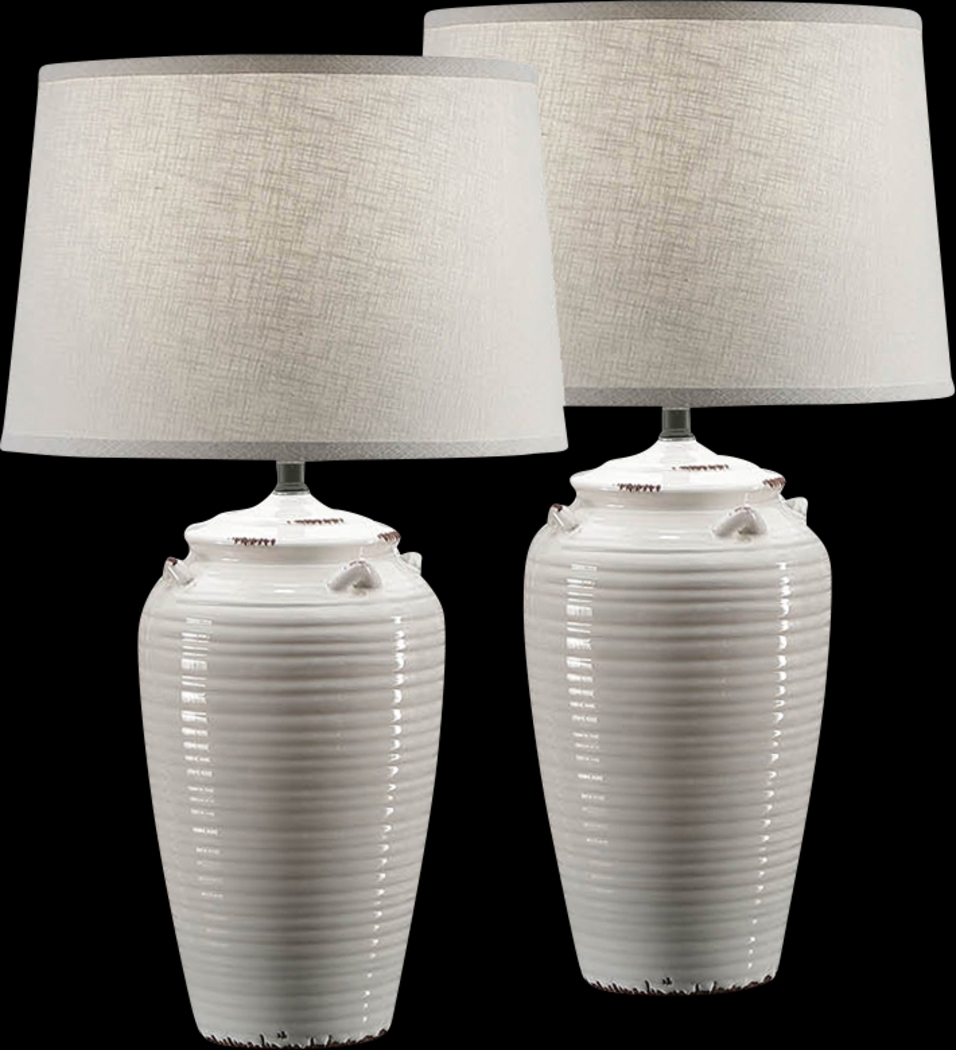 Cotner Way White Lamp, Set of 2 - Thumbnail - Image 1
