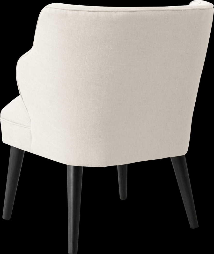Cottage Charm Ivory Accent Chair - Thumbnail - Image 4