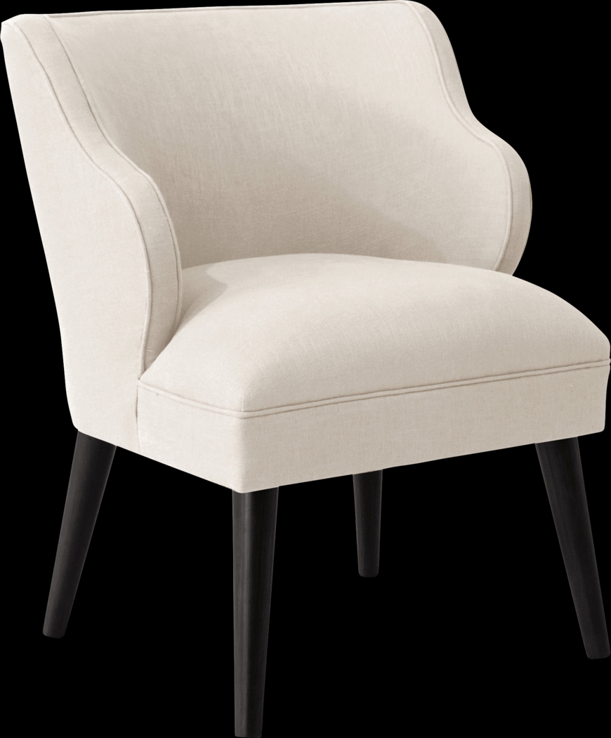 Cottage Charm Ivory Accent Chair - Thumbnail - Image 1