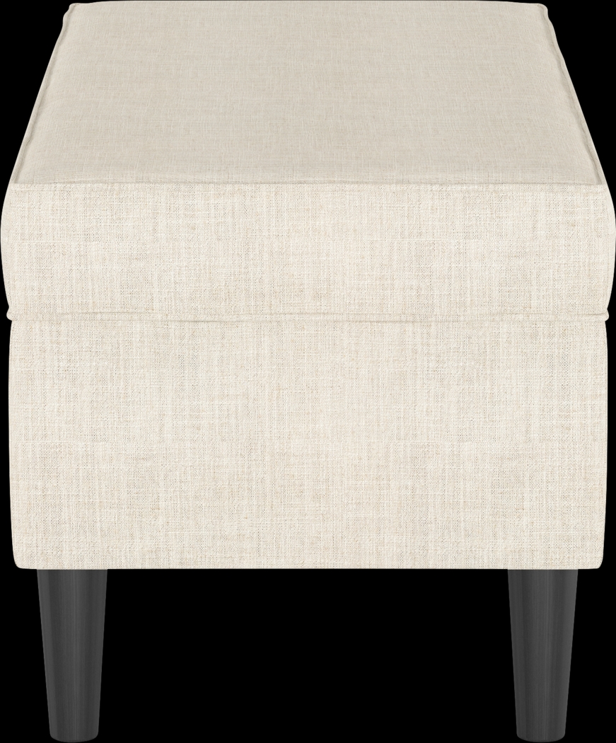 Cottage Charm Ivory Storage Bench - Thumbnail - Image 3