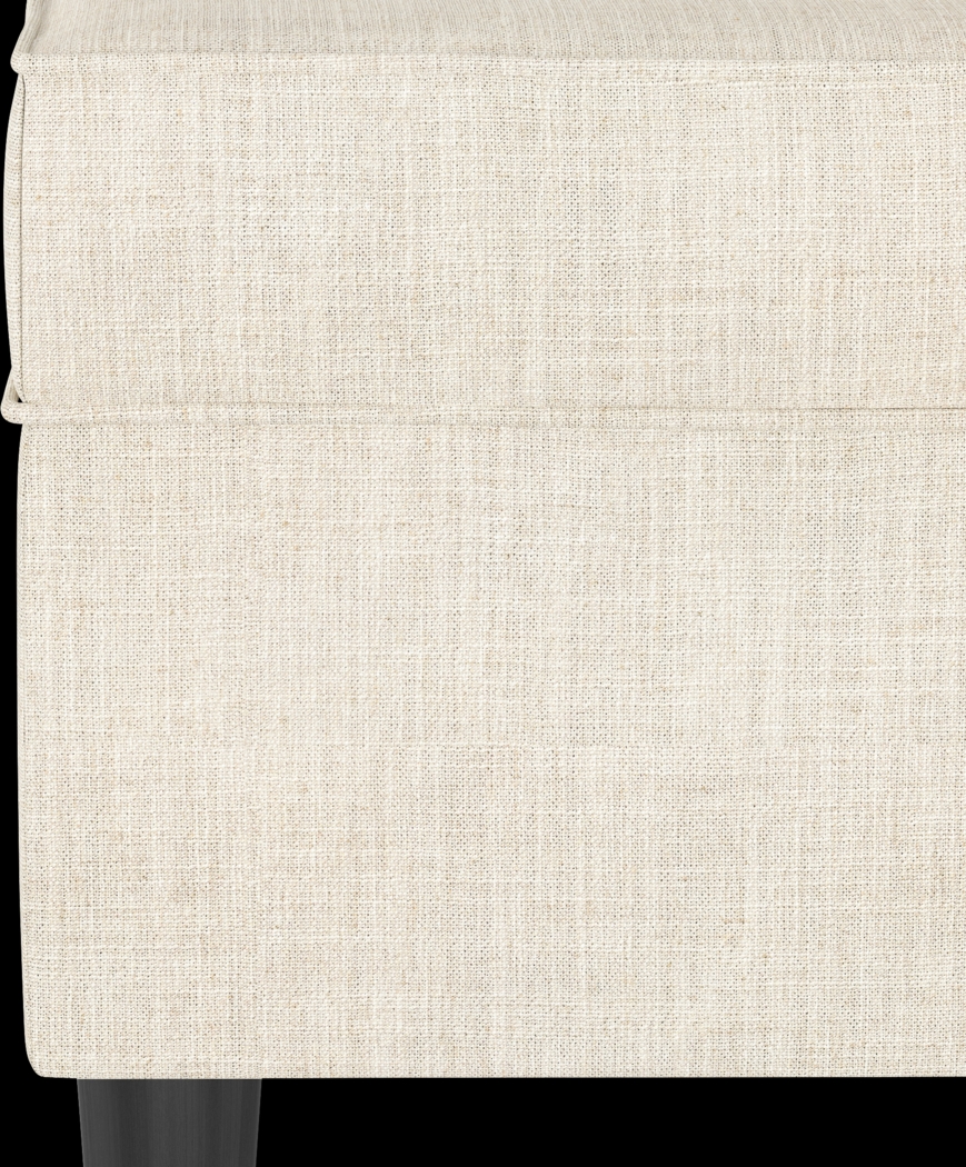 Cottage Charm Ivory Storage Bench - Thumbnail - Image 4