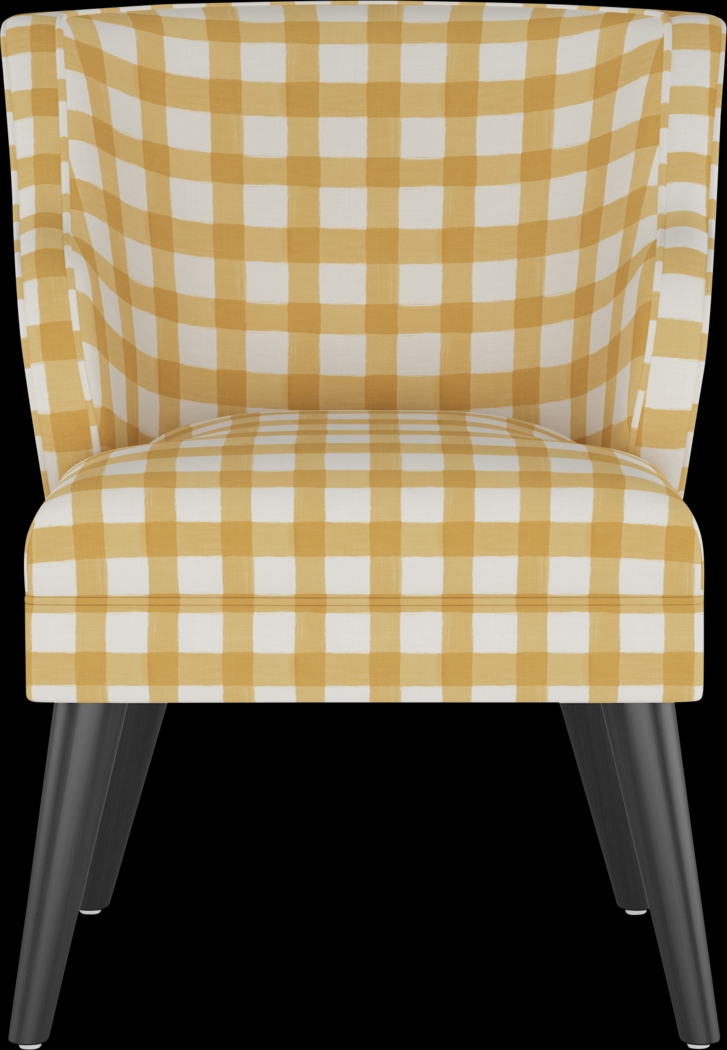 Cottage Charm Yellow Accent Chair - Thumbnail - Image 2