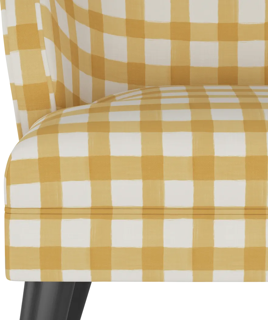 Cottage Charm Yellow Accent Chair - Image 5