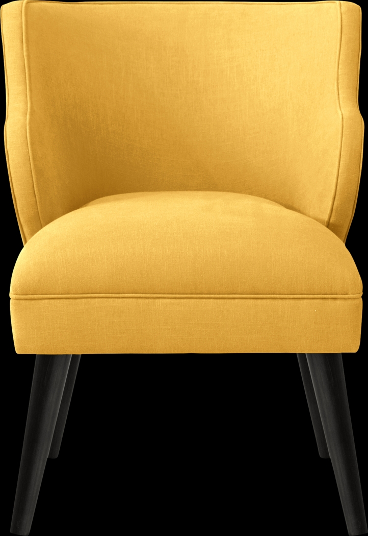 Cottage Charm Yellow Accent Chair - Thumbnail - Image 2