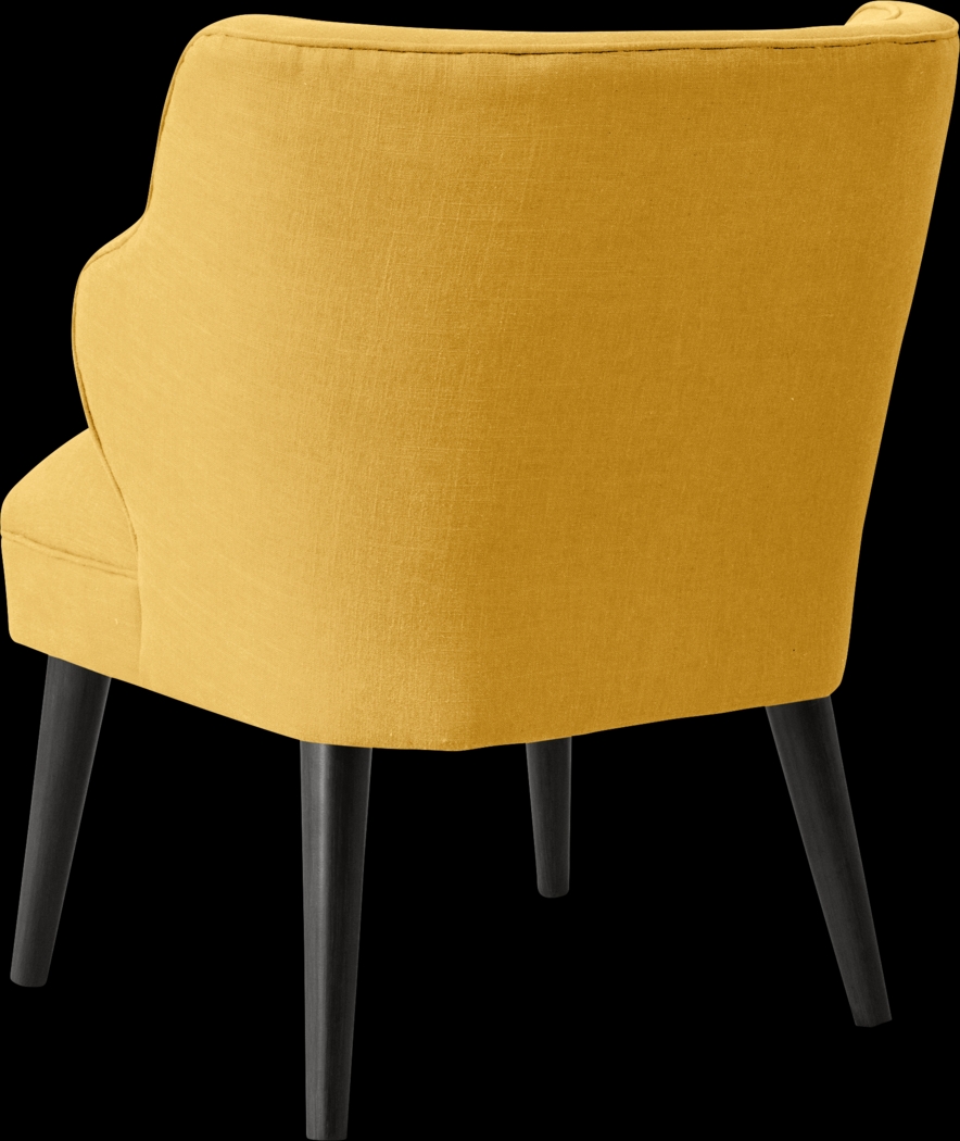 Cottage Charm Yellow Accent Chair - Thumbnail - Image 4