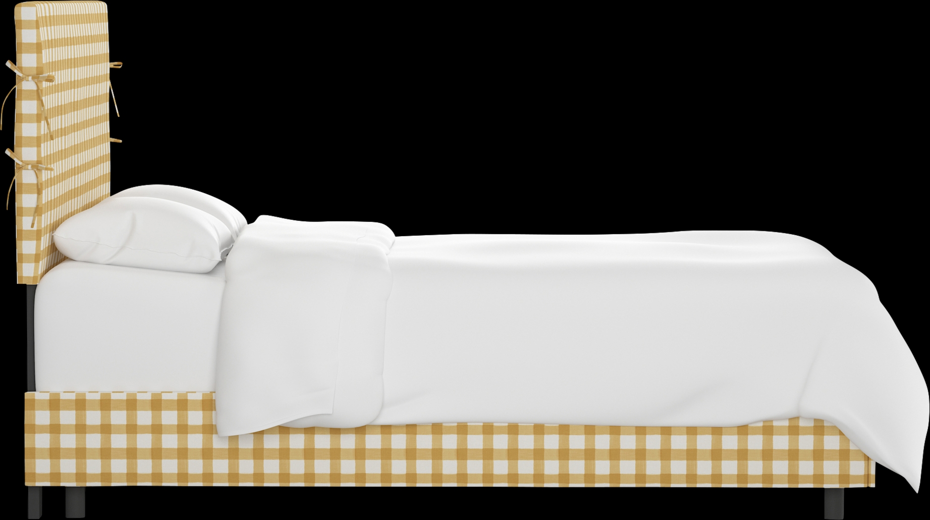 Cottage Charm Yellow King Upholstered Bed - Thumbnail - Image 3