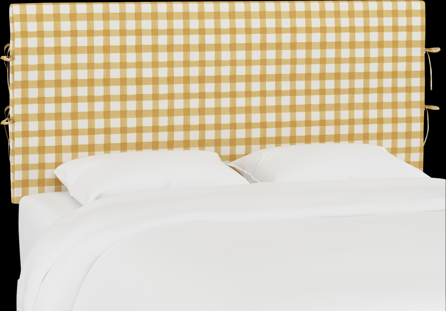 Cottage Charm Yellow King Upholstered Headboard - Thumbnail - Image 1