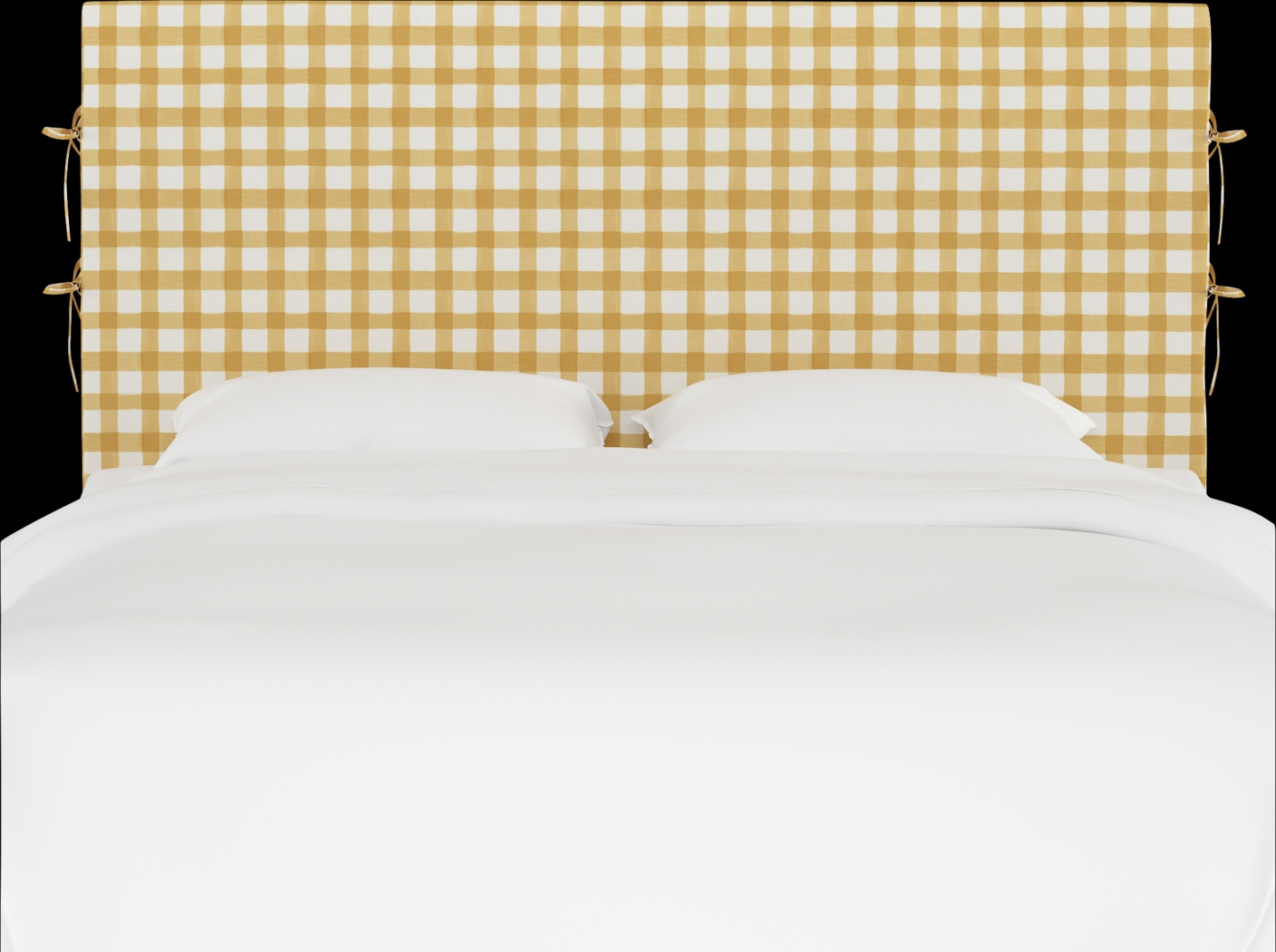Cottage Charm Yellow Queen Upholstered Headboard - Thumbnail - Image 2