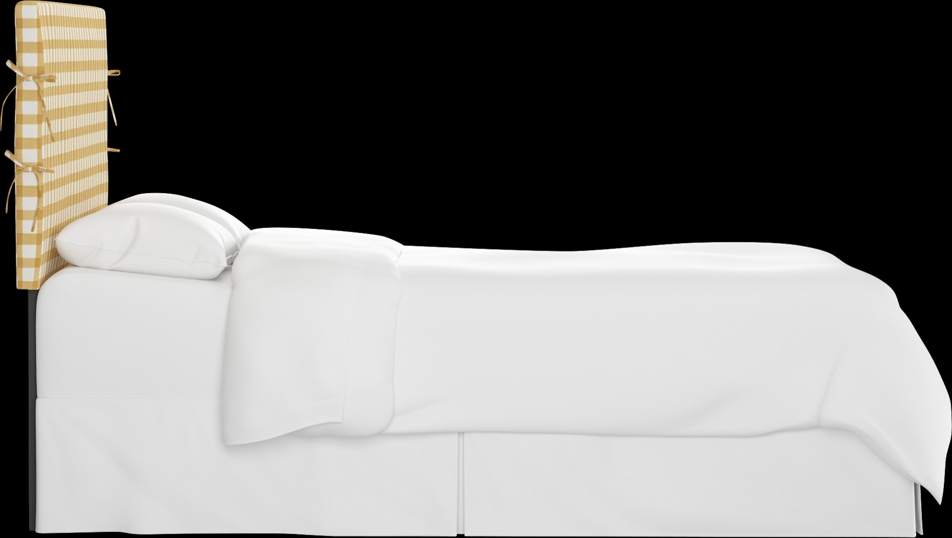 Cottage Charm Yellow Queen Upholstered Headboard - Thumbnail - Image 3