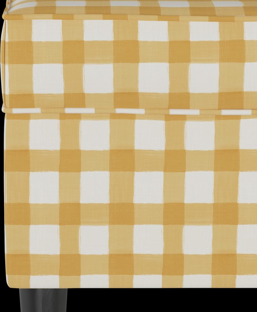 Cottage Charm Yellow Storage Bench - Thumbnail - Image 4