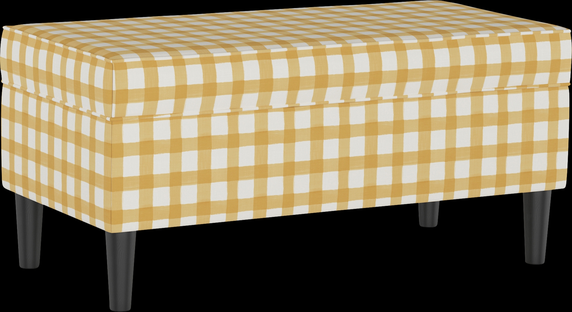 Cottage Charm Yellow Storage Bench - Thumbnail - Image 1