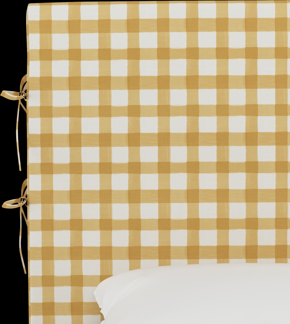 Kids Cottage Charm Yellow Twin Upholstered Bed - Thumbnail - Image 4