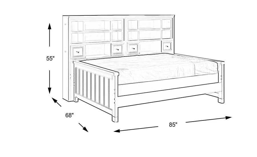 Dimension Image. Please refer to the Dimension Tab on this page for dimension details.