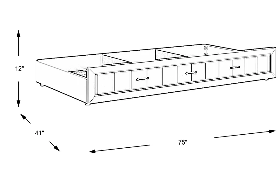 Dimension Image. Please refer to the Dimension Tab on this page for dimension details.