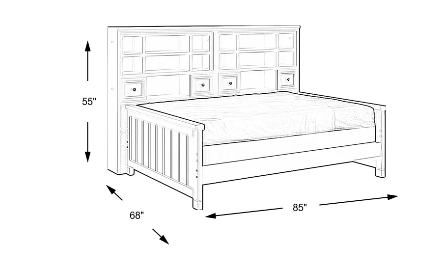 Dimension Image. Please refer to the Dimension Tab on this page for dimension details.
