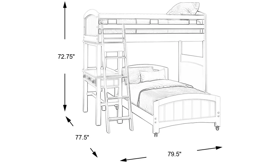 Dimension Image. Please refer to the Dimension Tab on this page for dimension details.