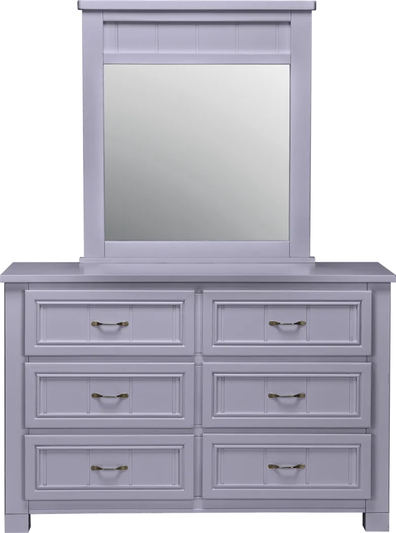 Cottage Colors Lavender Dresser & Mirror Set - Thumbnail - Image 1