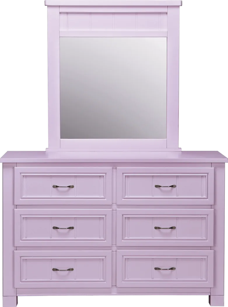 Cottage Colors Lilac Dresser & Mirror Set - Thumbnail - Image 1