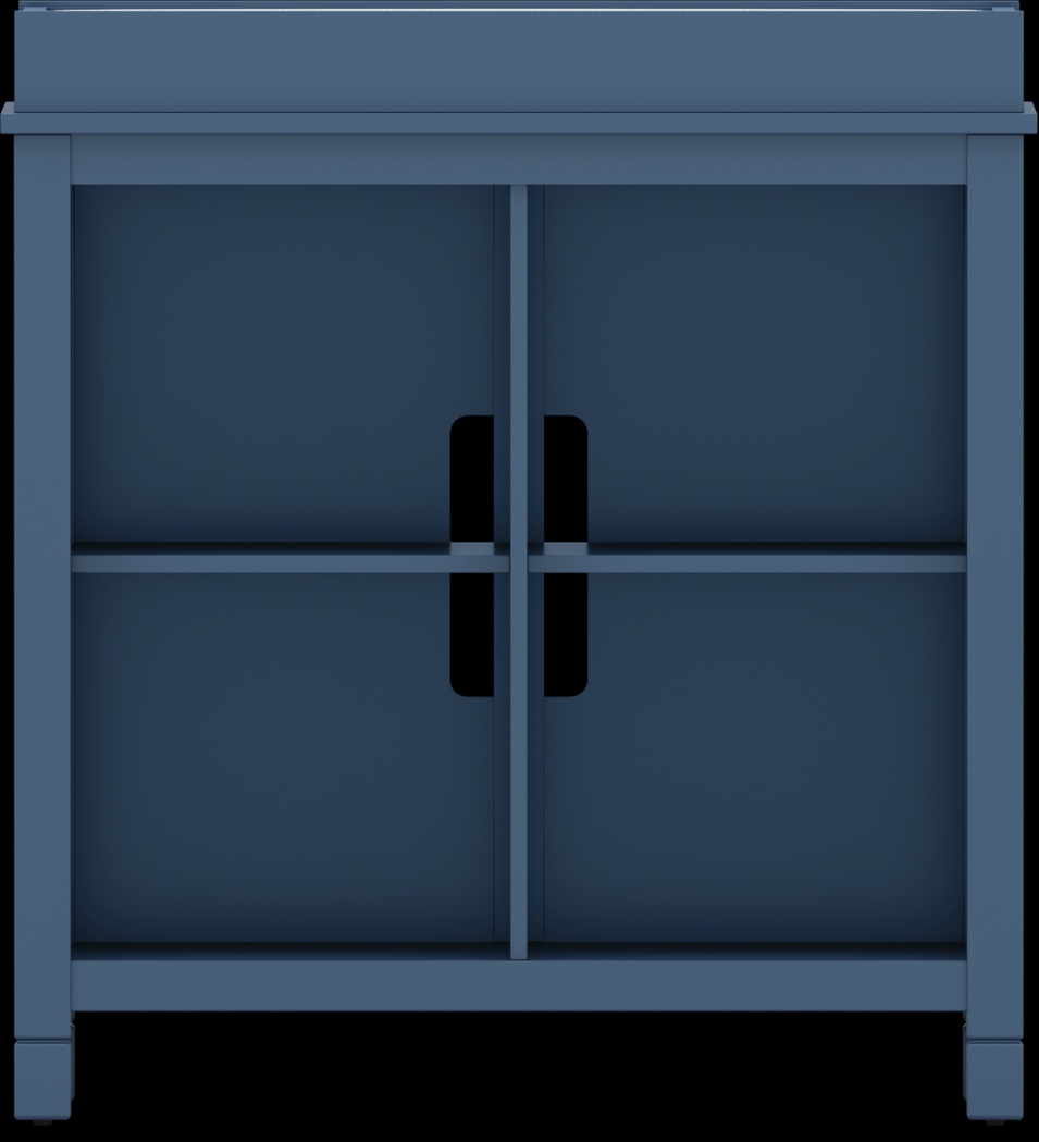 Kids Cottage Colors Navy Bookcase With Changing Tray - Thumbnail - Image 1