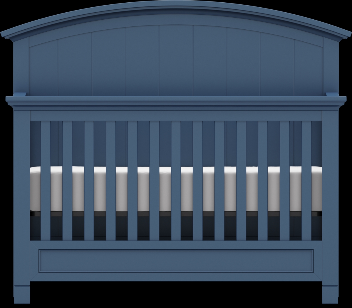 Kids Cottage Colors Navy Convertible Crib - Thumbnail - Image 3