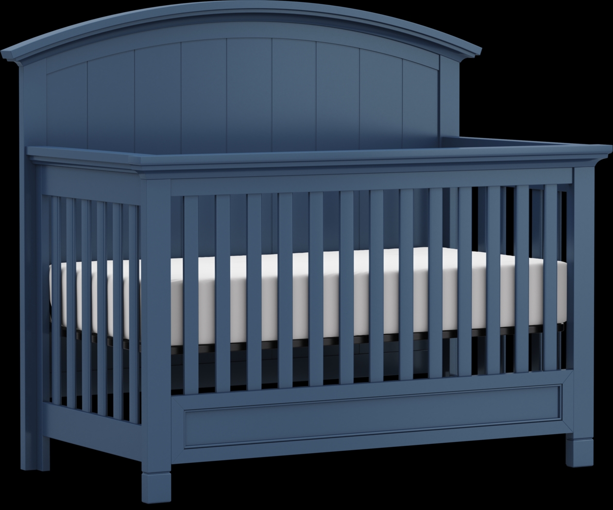 Kids Cottage Colors Navy Convertible Crib - Thumbnail - Image 1