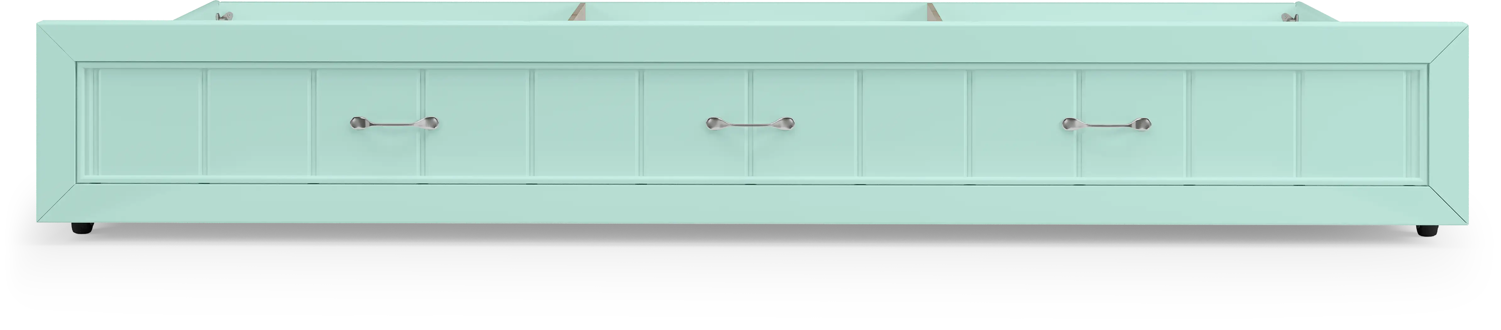 Kids Cottage Colors Turquoise Twin Storage Trundle - Thumbnail - Image 2