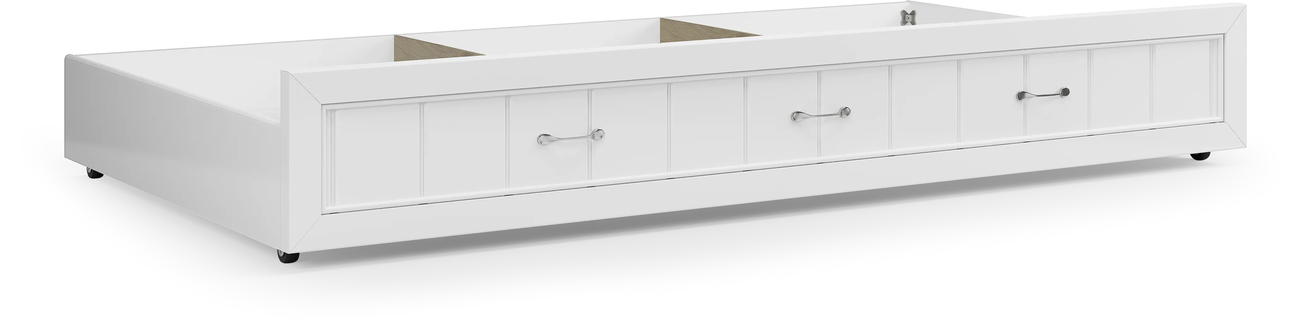 Kids Cottage Colors White Twin Storage Trundle - Thumbnail - Image 1